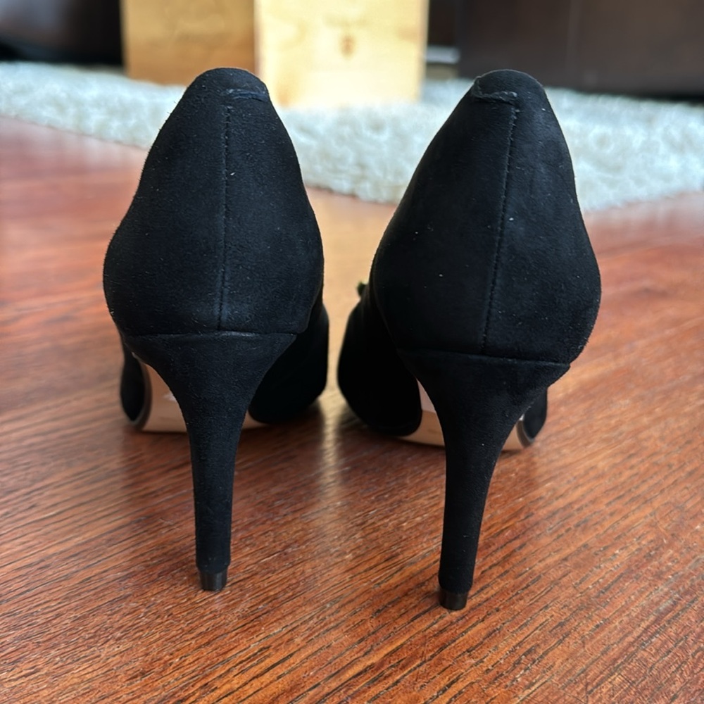 Clarks Black Suede Pumps - Picture 4 of 7